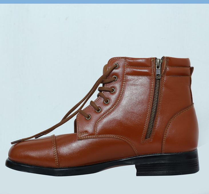 Brown shop police boots